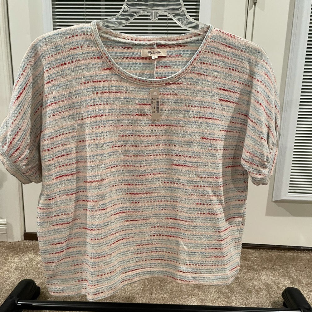NWT Madewell striped shirt women’s Size medium